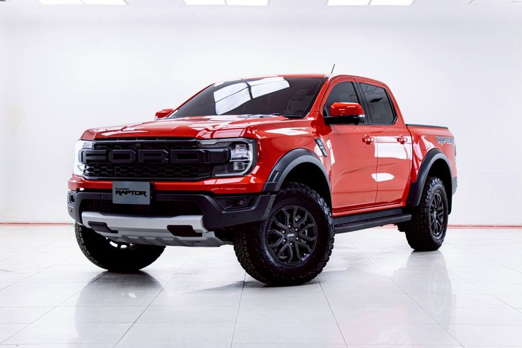 รถ Ford Ranger Raptor 3.0L V6 Twin-Turbo EcoBoost 4x4 สี ส้ม