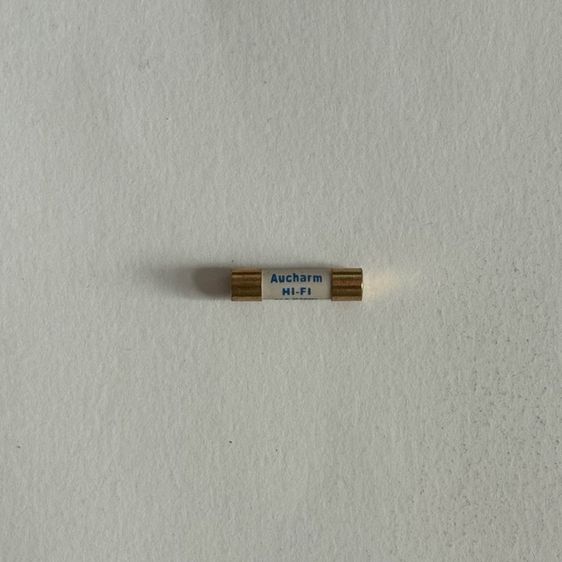ขายฟิวส์ออดิโอเกรด Aucharm Hifi Fuse 4A 20mm.  Slow blow Gold plate pure copper ของใหม่ ส่งฟรี รูปที่ 3