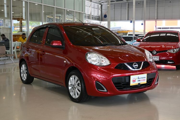 Nissan March 2017 1.2 E Sedan เบนซิน ไม่ติดแก๊ส เกียร์อัตโนมัติ แดง รูปที่ 2