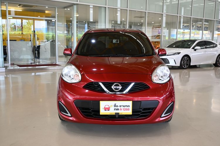 Nissan March 2017 1.2 E Sedan เบนซิน ไม่ติดแก๊ส เกียร์อัตโนมัติ แดง รูปที่ 3