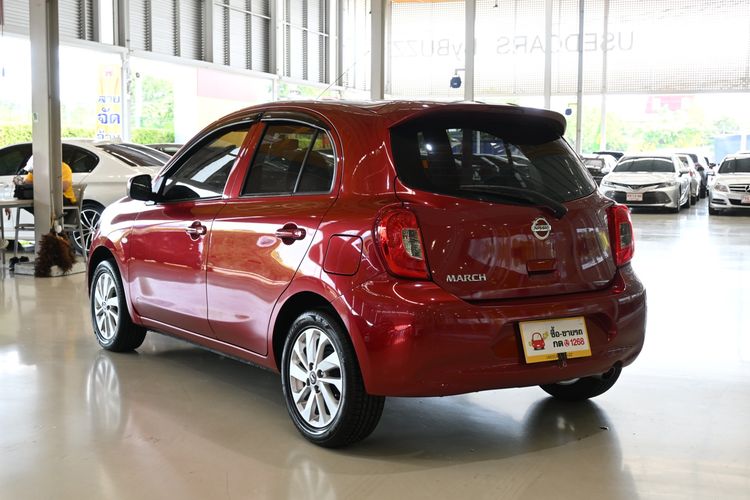 Nissan March 2017 1.2 E Sedan เบนซิน ไม่ติดแก๊ส เกียร์อัตโนมัติ แดง รูปที่ 4