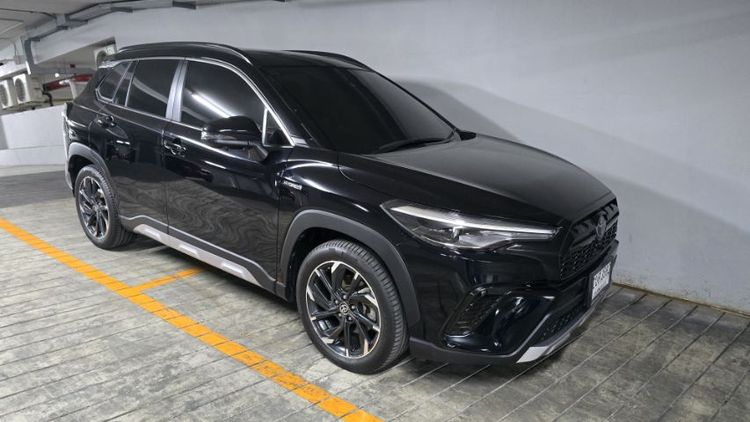 รถ Toyota Corolla Cross 1.8 Hybrid Premium Safety GR Sport สี ดำ