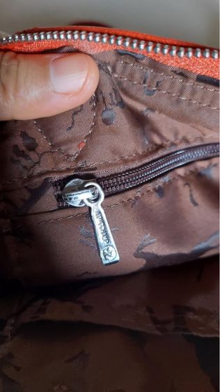 กระเป๋าหนังแท้ Longchamp แท้ สีส้ม รูปที่ 12