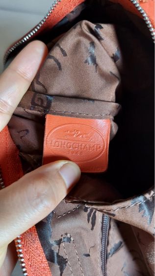 กระเป๋าหนังแท้ Longchamp แท้ สีส้ม รูปที่ 10