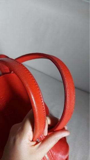 กระเป๋าหนังแท้ Longchamp แท้ สีส้ม รูปที่ 7