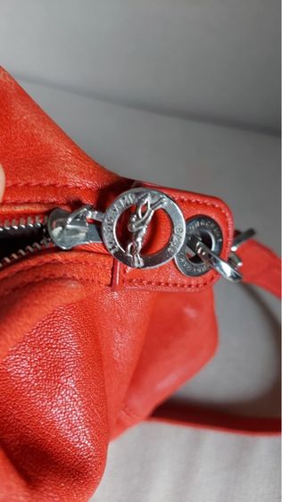 กระเป๋าหนังแท้ Longchamp แท้ สีส้ม รูปที่ 13