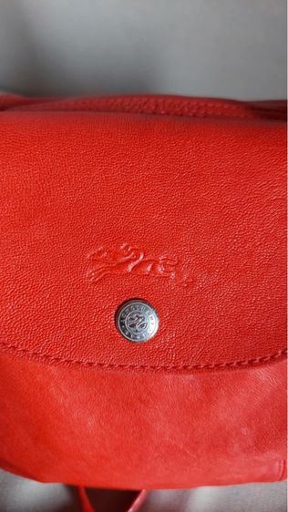 กระเป๋าหนังแท้ Longchamp แท้ สีส้ม รูปที่ 8