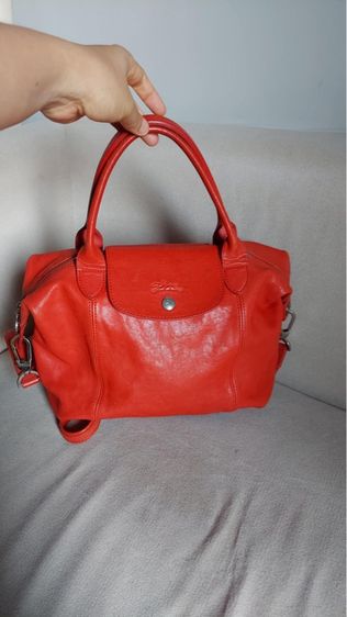 กระเป๋าหนังแท้ Longchamp แท้ สีส้ม