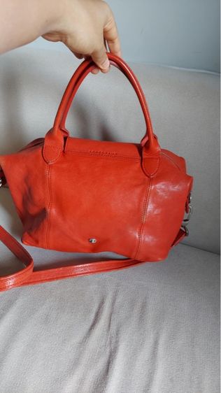 กระเป๋าหนังแท้ Longchamp แท้ สีส้ม รูปที่ 2