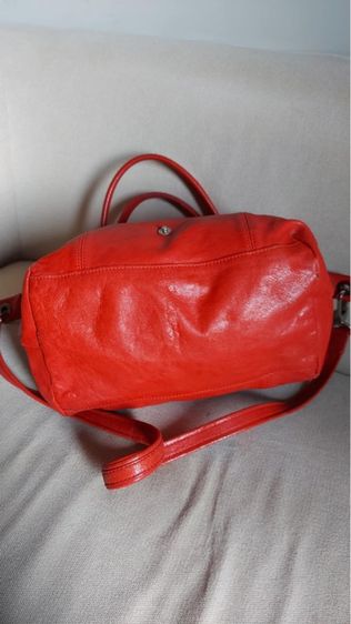 กระเป๋าหนังแท้ Longchamp แท้ สีส้ม รูปที่ 6