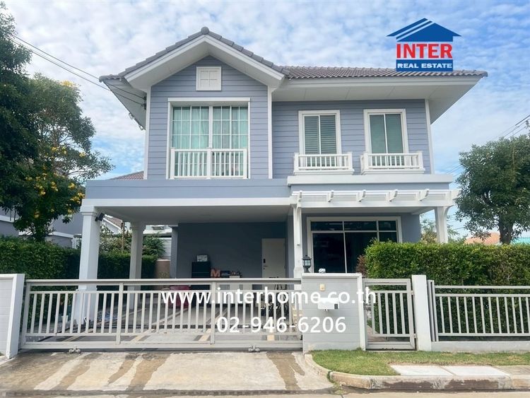 บ้านเดี่ยว 2 ชั้น 55.5 ตร.ว. หมู่บ้านบุราสิริปัญญาอินทรา ใกล้ซาฟารีเวิลด์ ซอยเลียบคลองสอง20 ถนนคู้บอน ถนนเลียบคลองสอง เขตคลองสามวา กรุงเทพ