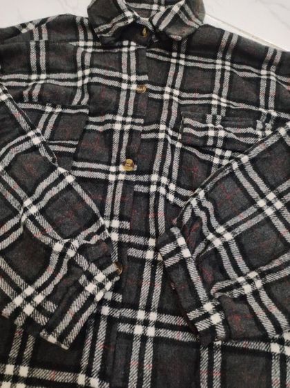 เชิ้ต BURBERRY BRIT🇮🇹🧥ลายเท่ รูปที่ 8