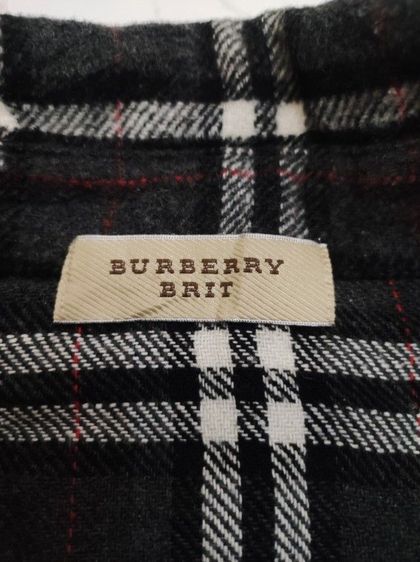 เชิ้ต BURBERRY BRIT🇮🇹🧥ลายเท่ รูปที่ 16