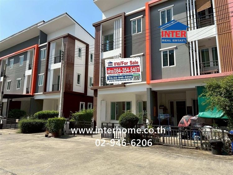 ทาวน์เฮ้าส์ 3 ชั้น 21 ตร.ว. หมู่บ้านดิอิเธอโน่ หทัยราษฎร์ ก่อนซอยหทัยราษฎร์33-1 ถนนหทัยราษฎร์ ถนนรามอินทรา ถนนสุวินทวงศ์ เขตคลองสามวา