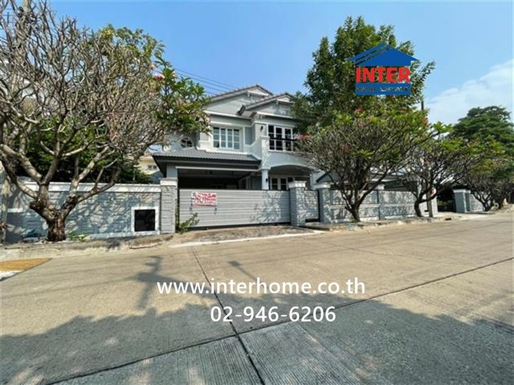 บ้านเดี่ยว 2 ชั้น 82 ตร.ว. หมู่บ้านมัณฑนาปากเกร็ด สวนสมเด็จพระศรีนครินทร์ ซอยศรีสมาน4 ถนนแจ้งวัฒนะปากเกร็ด ถนนศรีสมาน ปากเกร็ด นนทบุรี