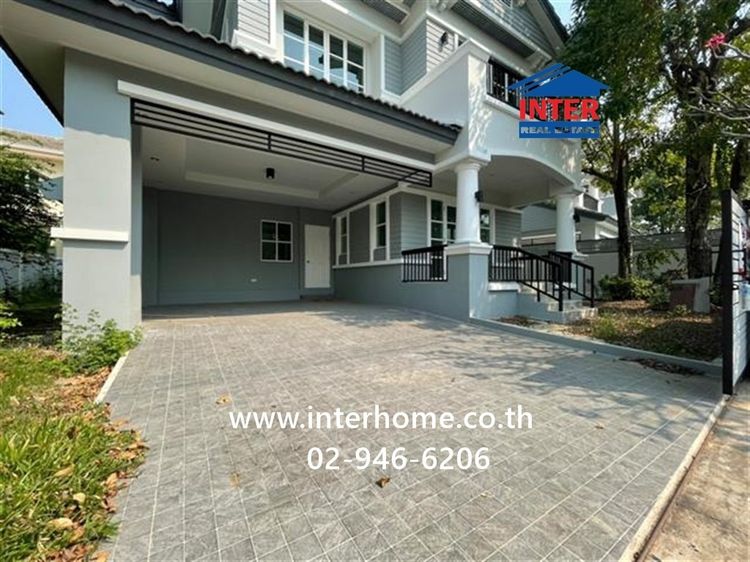 บ้านเดี่ยว 2 ชั้น 82 ตร.ว. หมู่บ้านมัณฑนาปากเกร็ด สวนสมเด็จพระศรีนครินทร์ ซอยศรีสมาน4 ถนนแจ้งวัฒนะปากเกร็ด ถนนศรีสมาน ปากเกร็ด นนทบุรี รูปที่ 2