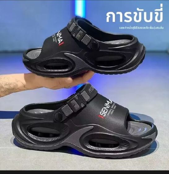 รองเท้าแตะแบบรัดส้นระบายอากาศ รองเท้ากันลื่นใส่กลางแจ้ง รองเท้าลำลองผู้ชาย
 ขนาด 38-45 รูปที่ 2