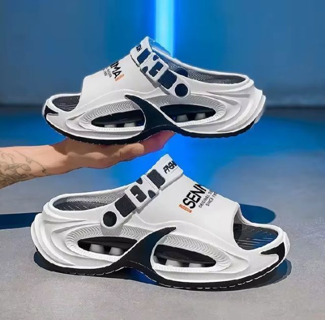 รองเท้าแตะแบบรัดส้นระบายอากาศ รองเท้ากันลื่นใส่กลางแจ้ง รองเท้าลำลองผู้ชาย
 ขนาด 38-45 รูปที่ 3