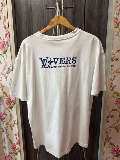 T Shirt Louis Vuitton Paris White รูปที่ 2