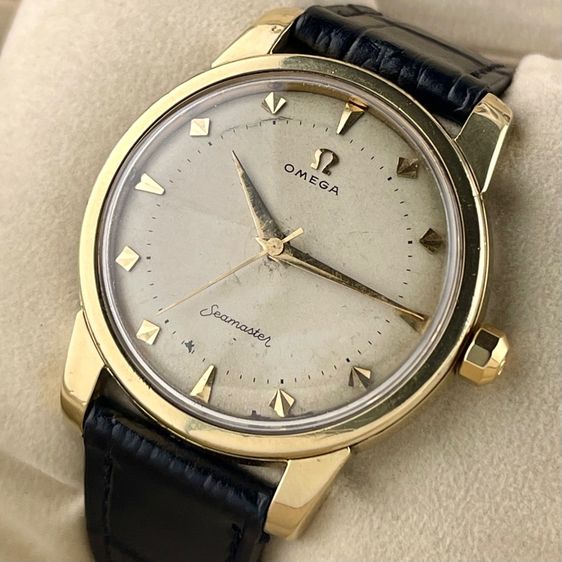 Rare Omega Seamaster Original Dial Manual Winding Gold Cap Jumbo Size รูปที่ 2