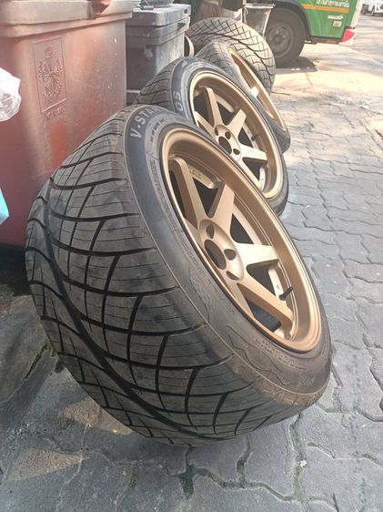 ขายล้อแม็ก หน้า9.5หลัง10.5 พร้อมยาง275-40-18ปี25 สวยกริบไม่มีตำหนิ รูปที่ 7