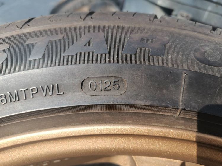 ขายล้อแม็ก หน้า9.5หลัง10.5 พร้อมยาง275-40-18ปี25 สวยกริบไม่มีตำหนิ รูปที่ 4