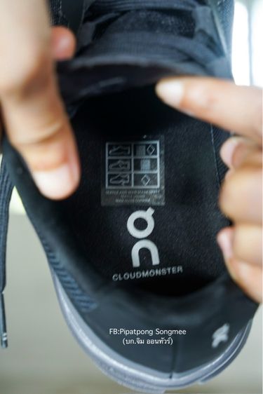 On Running Cloudmonster สี All Black รูปที่ 15