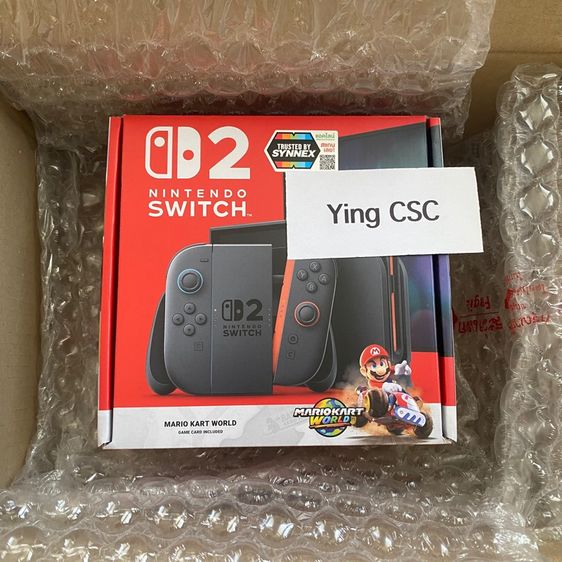 เครื่องเกมส์นินเทนโด เชื่อมต่อไร้สายได้ 📌 (ของใหม่ มือ 1) Nintendo Switch 2 Mario Kart World Bundle (มีแผ่นเกมส์ Mario Kart ในชุด) 📌