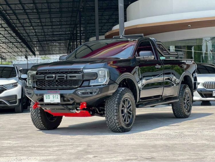 Ford Ranger 2022 2.0 Turbo XL 4WD Pickup ดีเซล ไม่ติดแก๊ส เกียร์ธรรมดา ดำ รูปที่ 3