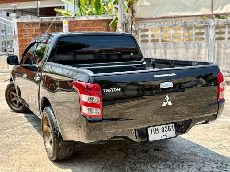 Mitsubishi Triton 2015 All New Double Cab 2.4 GLX Benzene Pickup เบนซิน LPG เกียร์ธรรมดา ดำ รูปที่ 4