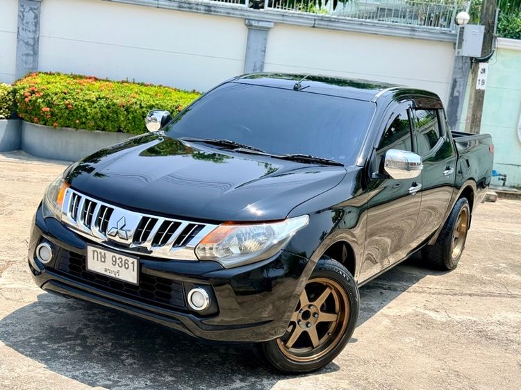 รถ Mitsubishi Triton All New Double Cab 2.4 GLX Benzene สี ดำ