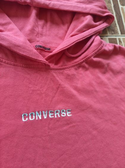 เสื้อเดรสฮู้ดแขนสั้น (Short Sleeve Hoodie Dress) Converse  รูปที่ 2