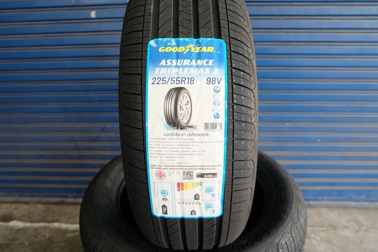🎀 ยางใหม่ Goodyear Assurance TripleMax 2 ปี26 ขนาด 225 55R18 รูปที่ 2