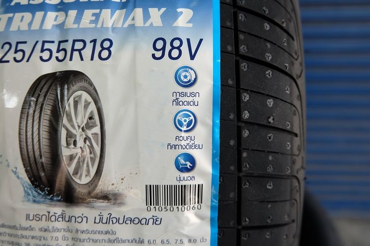 🎀 ยางใหม่ Goodyear Assurance TripleMax 2 ปี26 ขนาด 225 55R18 รูปที่ 3