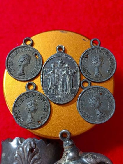 อังกฤษ..ทั้งหมด เหรียญเก่า,กระบวน,นกหวีด เนื้อเงินแท้เก่าโบราณ  รูปที่ 5