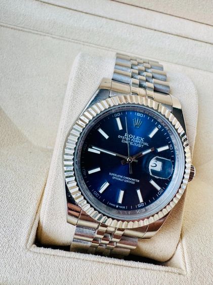 Used DJ 41 mm Blue Jubilee Automatic สายสวยไม่สนิม รูปที่ 7