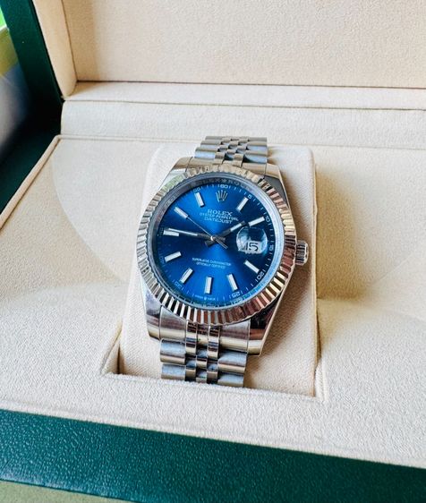 Used DJ 41 mm Blue Jubilee Automatic สายสวยไม่สนิม