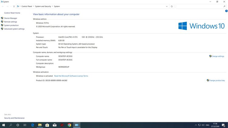ขายคอมมือ 2 สภาพดี พร้อม  ราคา 1,090  Intel Core i3-530 การ์ดจอ  GT210 รูปที่ 16