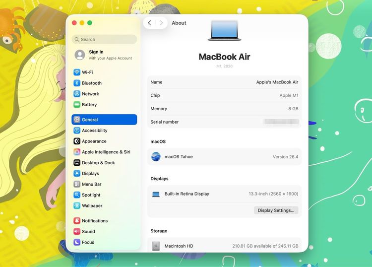 MacBook Air 13-inch M1,2020 Ram8GB SSD256GB SpaceGray รูปที่ 12
