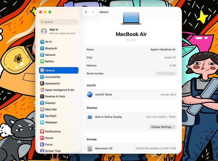 MacBook Air 13-inch M1,2020 Ram8GB SSD256GB SpaceGray รูปที่ 13