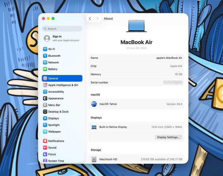 MacBook Air 13.6-inch M4 2025 Ram16GB SSD256GB Midnight apple care 26 March 2027  รูปที่ 13