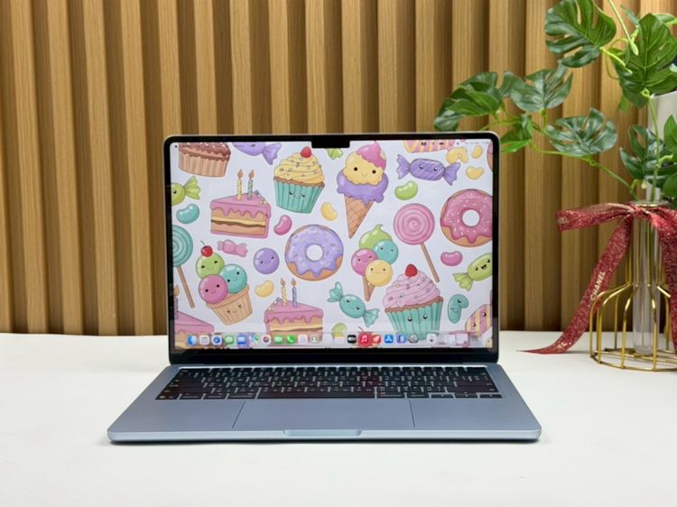 แมค โอเอส 16 กิกะไบต์ อื่นๆ ใช่ MacBook Air 13.6-inch M4 2025 Ram16GB SSD256GB SkyBlue apple care 9 May 2026 