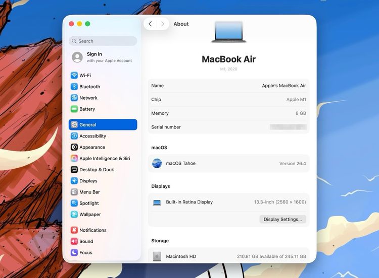 MacBook Air 13-inch M1,2020 Ram8GB SSD256GB SpaceGray รูปที่ 12