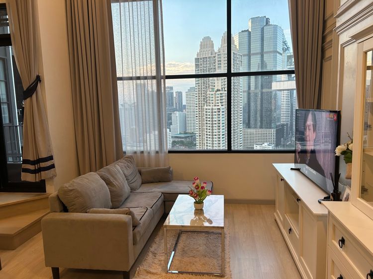 ไม่อนุญาต ตกแต่งครบ For Rent Duplex Luxury Knightsbridge Prime Sathorn รูปที่ 2