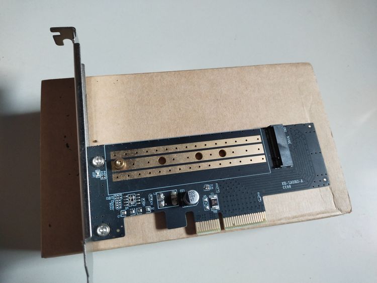 ที่เก็บข้อมูลและเมมโมรี่การ์ด HENSAWA รุ่น PC118 M.2 NVME to PCIe 3.0 X4  Adapter Card Support M-Key 