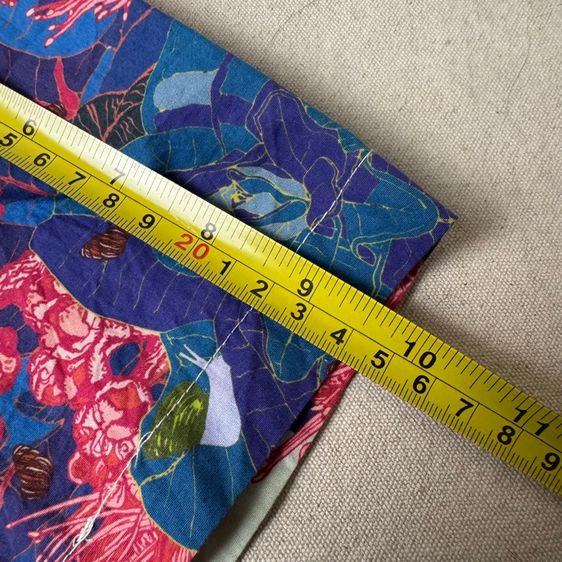 เสื้อฮาวายลายดอก​ David Shepard Hawaii ผ้าต่อลาย Size XL รูปที่ 10