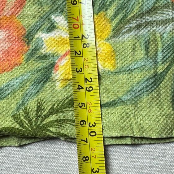 เสื้อฮาวายลายดอก​ Visitor ผ้า Silk Size XL รูปที่ 13