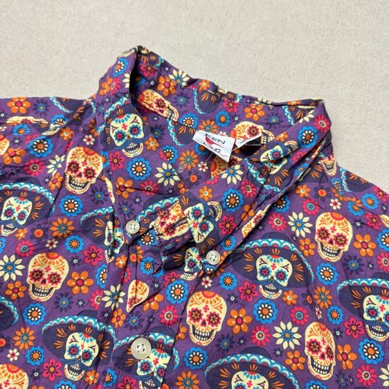 เสื้อฮาวายลายดอก​ KEN LTD ผ้า Cotton Size XL รูปที่ 4