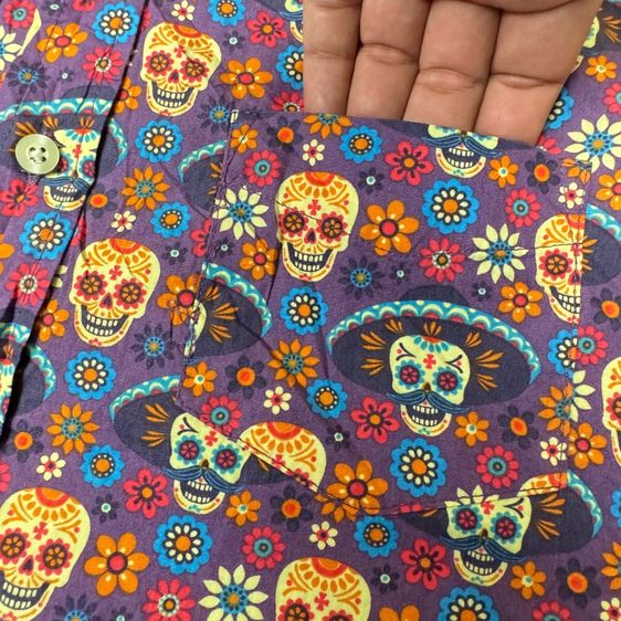 เสื้อฮาวายลายดอก​ KEN LTD ผ้า Cotton Size XL รูปที่ 5