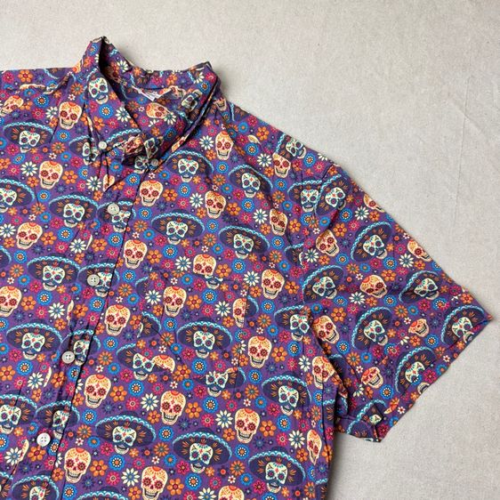 เสื้อฮาวายลายดอก​ KEN LTD ผ้า Cotton Size XL รูปที่ 7